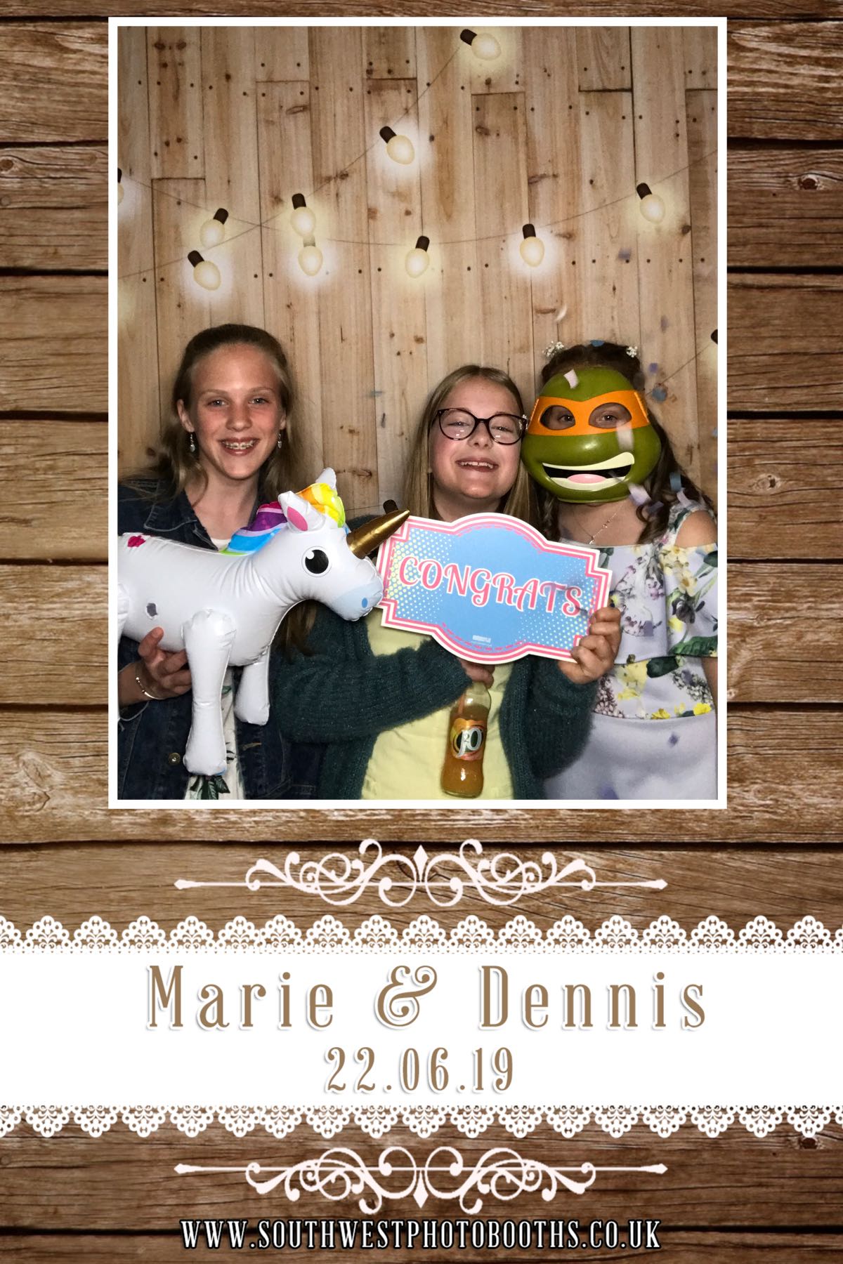 Marie and Dennis | View more photos from the event at gallery.southwestphotobooths.co.uk/u/SWPB/Marie-and-Dennis